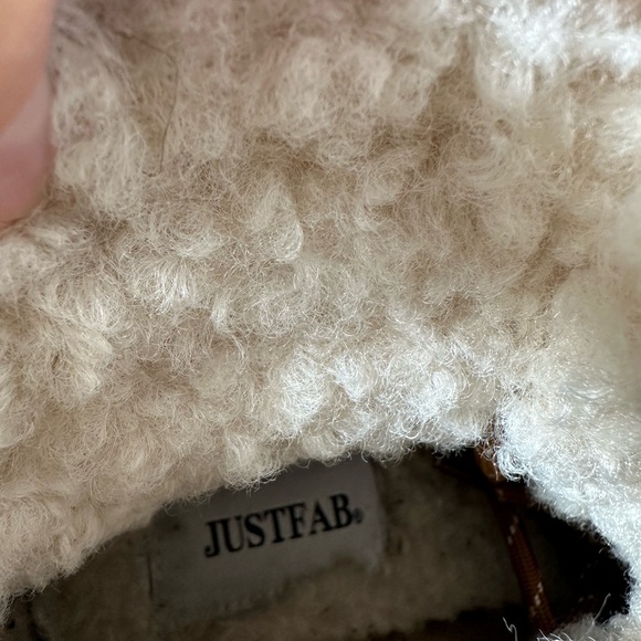 JustFab Tan and Brown Winter Wedge Boots - Picture 5 of 7